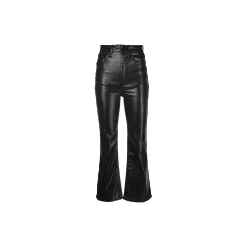 Rag & bone Coated Flared Cropped Jeans