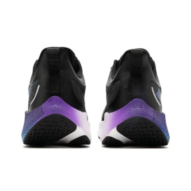 QIAODAN Flying Shadow 3.0 Slip Resistant Rebound Low Top Running Shoes Men's Black Purple-4