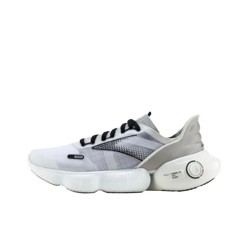 Brooks Aurora BL Anti Slip Wear Resistant Low Top Running Shoes Men's Light Gray-0