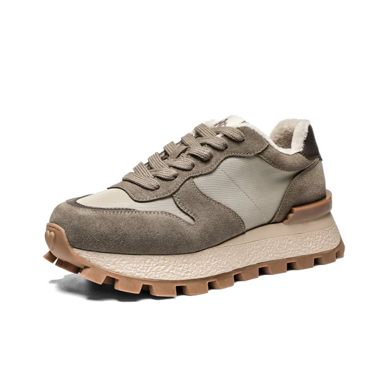Kappa Wear-Resistant Slip-Resistant Low-Top Chunky Sneakers Women's Gray-2