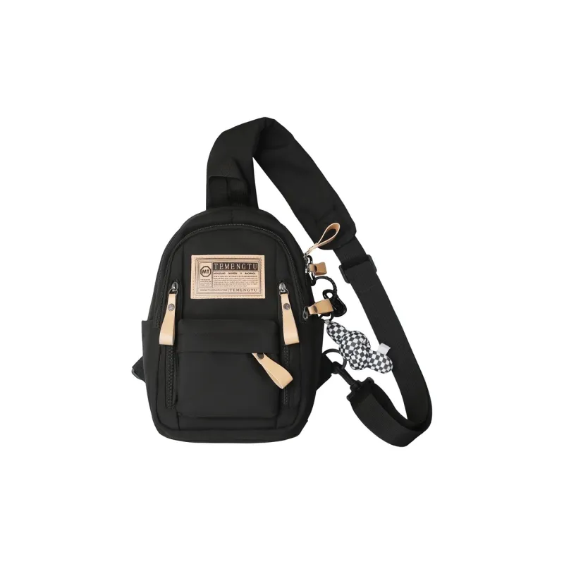 NIGEER Nylon Shoulder Bags Fanny Pack Sling Bags Unisex Black/White/Khaki/Burgundy-0