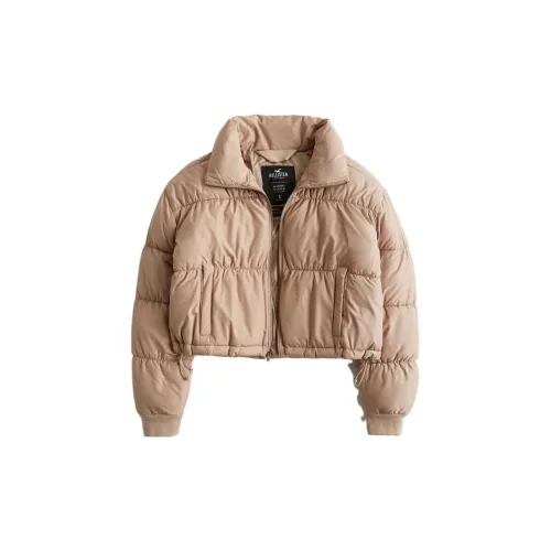 Hollister Puffer Jackets Women's Light Brown