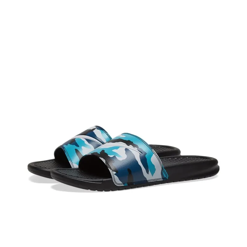 Nike Benassi Jdi Print Slide 'Black Blue Camo'-1