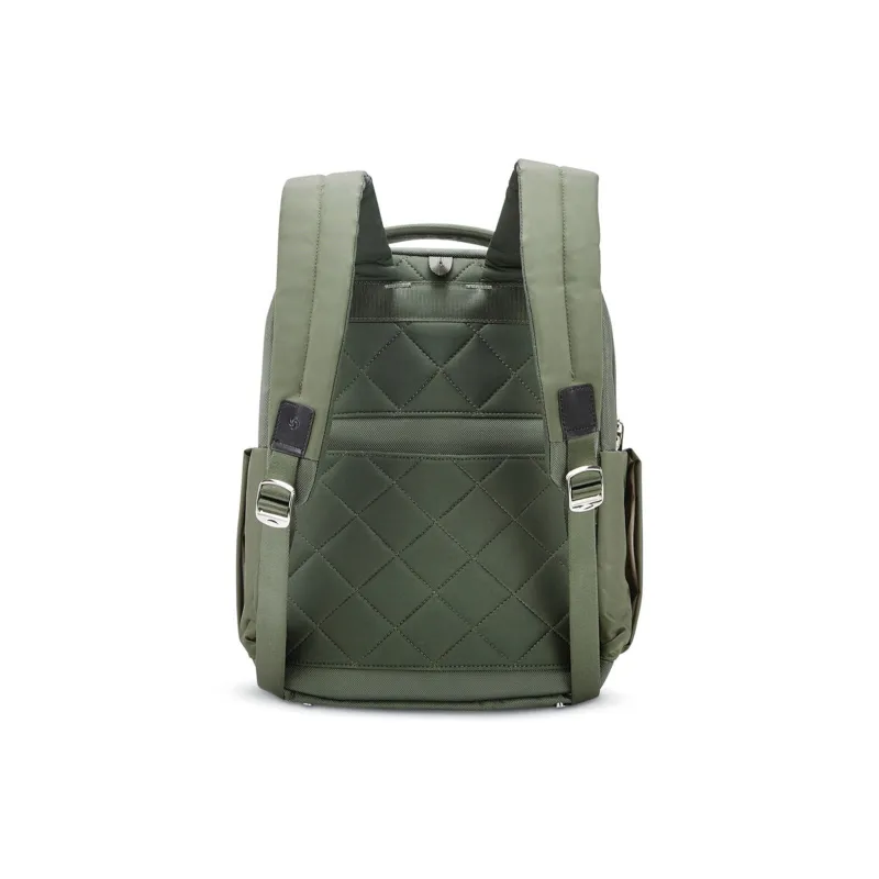 SAMSONITE Nylon Blend Backpack Unisex Forest Green With Silver Accents-3