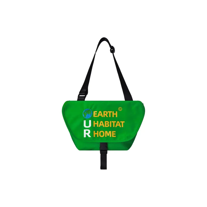 FINITE LOOP Polyester Shoulder Bag, Crossbody Bag Regular Unisex Green-1
