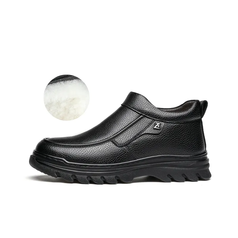 CHINT Men's Casual Shoes Men Low-Top Black-0