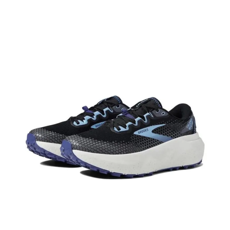 Brooks Caldera 6 Anti Slip Wear Resistant Low Top Running Shoes Women's Black Blue-2