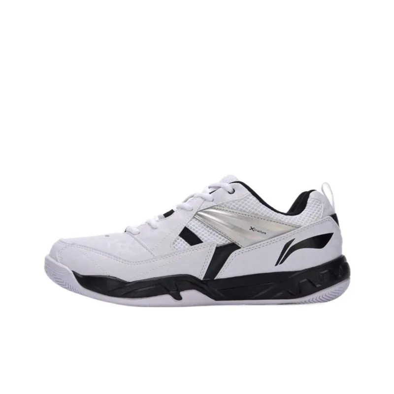 LiNing Koba Low Top Badminton Shoes Men's White-0