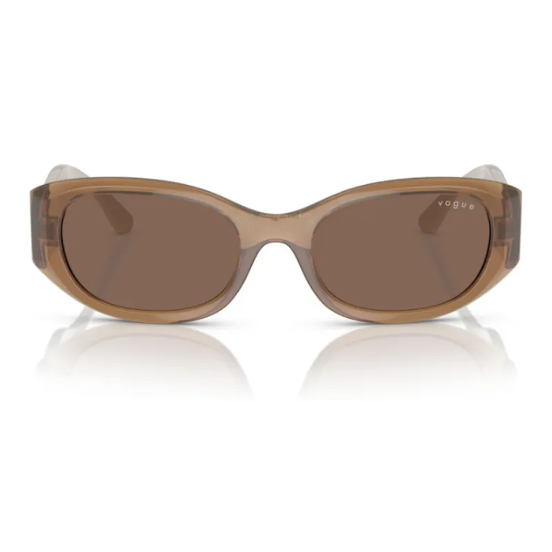 VOGUE Nylon Irregular Shape Sunglasses Men's Brown-1