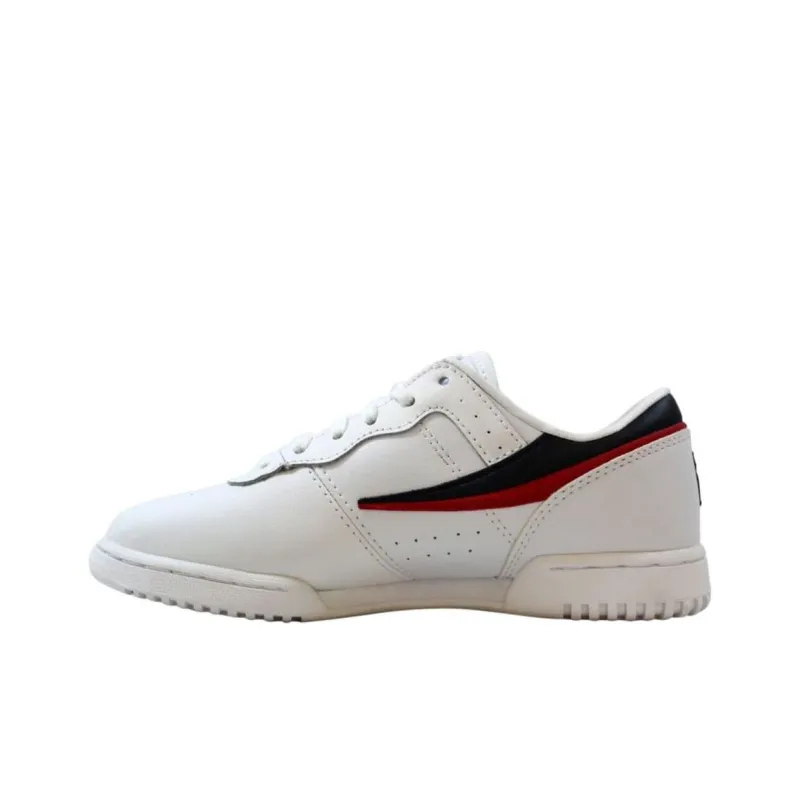 FILA Cushioned Wear Resistant Breathable Low Top Running Shoes Women's White-0