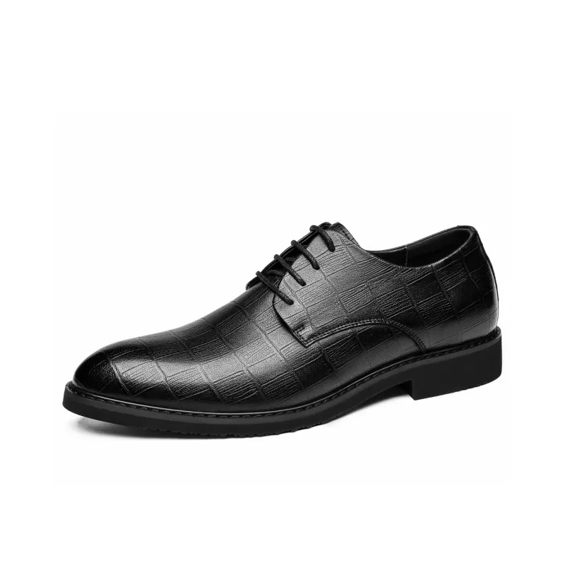 CHINT Derby Shoes Dress Shoes Men's Black-1