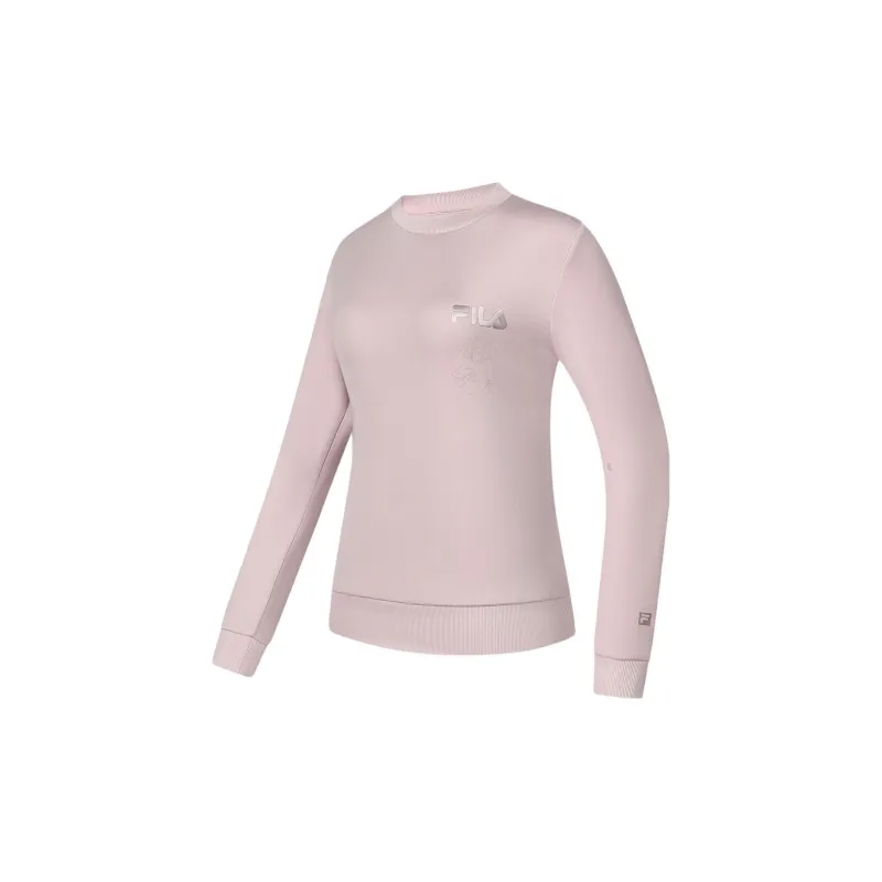 FILA Sweatshirt Women's Light Purple Red-2