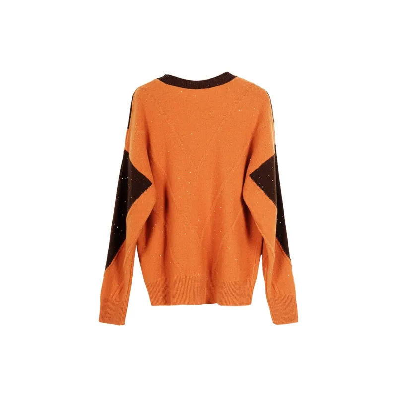 MISSSHINE Sweater Women's Orange-1