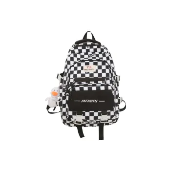 NIGEER Nylon Backpack Regular Women's Black/Green/Purple