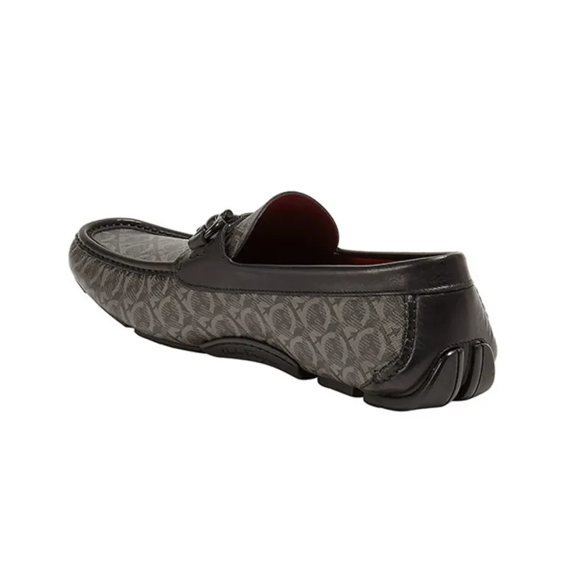 FERRAGAMO GANCINI Casual Single Shoes Men's Gray-4