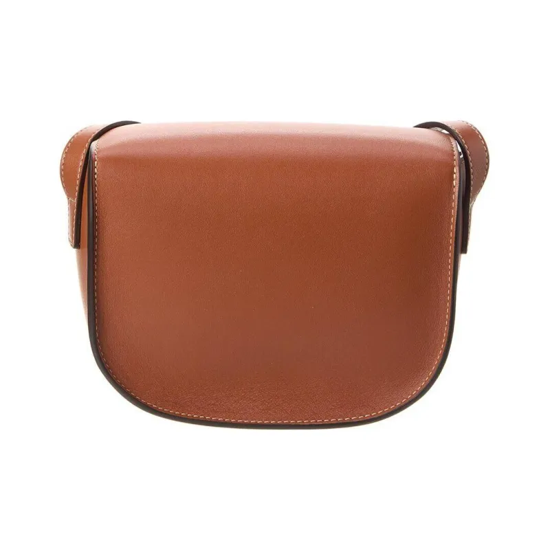CELINE Triomphe Smooth Cow Leather Crossbody Bag, Shoulder Bag Women's Tawny-4