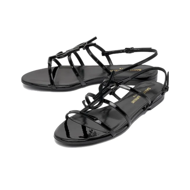 SAINT LAURENT Cassandra Monogram Sandals-2