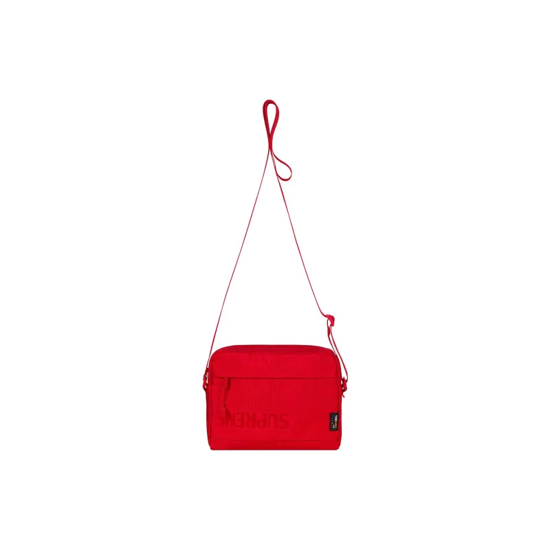 Supreme SS19 Nylon Crossbody Bag, Shoulder Bag Unisex Red-3