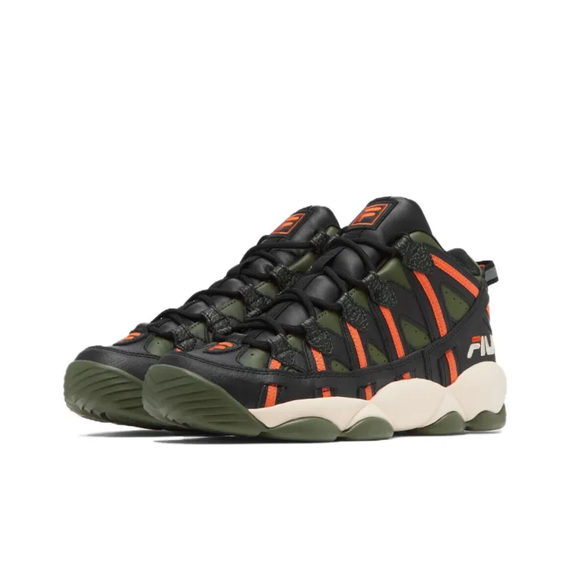 FILA Spaghetti Cushioning, Wear Resistant Low Top Running Shoes Men's Green-2