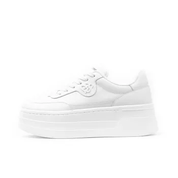 ANN ANDELMAN Arcade Blanc Height Increasing Low Top Elevator Shoes Women's