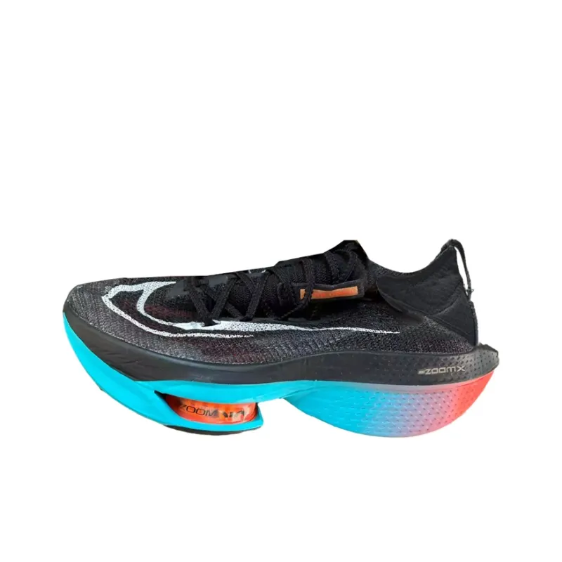 Nike Air Zoom Alphafly Next 2 Running Shoes Unisex Low Top Black Blue POIZON