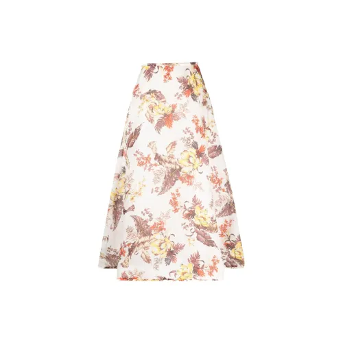 Zimmermann Matchmaker Floral-print A-line Skirt