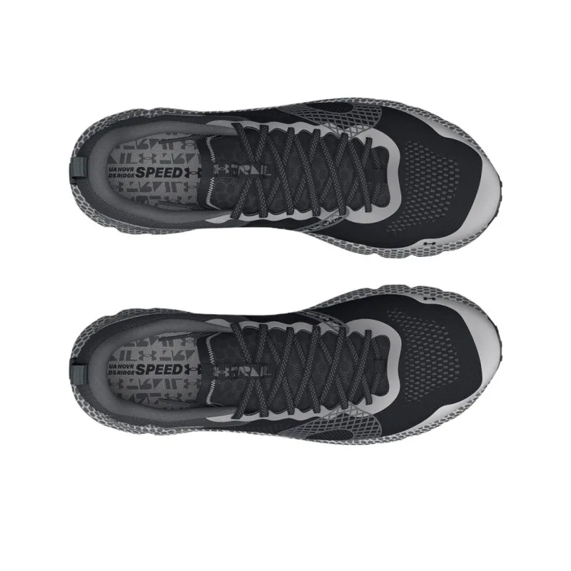 Under Armour HOVR DS Ridge SPD Trail Abrasion Resistant Breathable Low Top Running Shoes Unisex Black-3