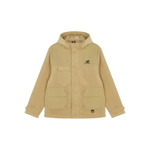 New Balance Puffer Jackets Men Khaki