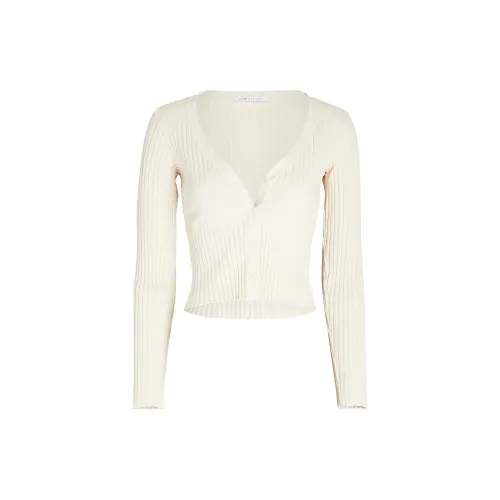 John Elliott Ribbed-knit Cropped Cardigan