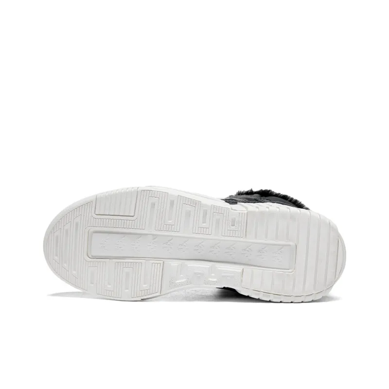 Kappa Mid Top Skateboard Shoes Unisex Black-5
