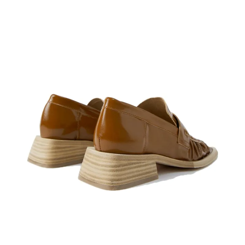 MIISTA Loafers 3cm Women's Brown-2