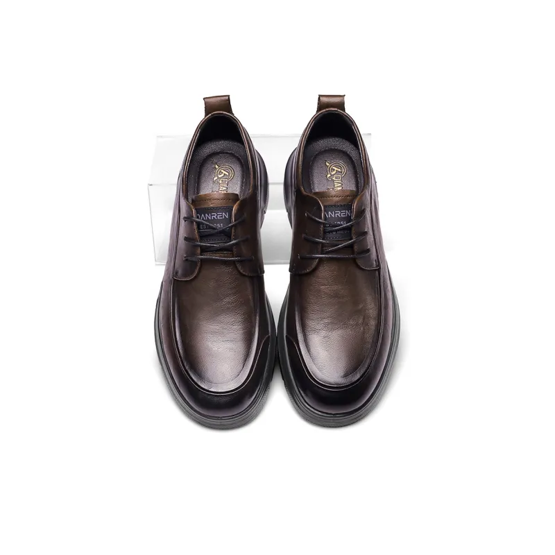 Strongman 3515 Men's Spring And Fall Business Commute Leather Shoes Men's Unlined Shoes For Youth-10