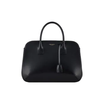 GIORGIO ARMANI Bobbaine Leather Handbag Regular Women's Black