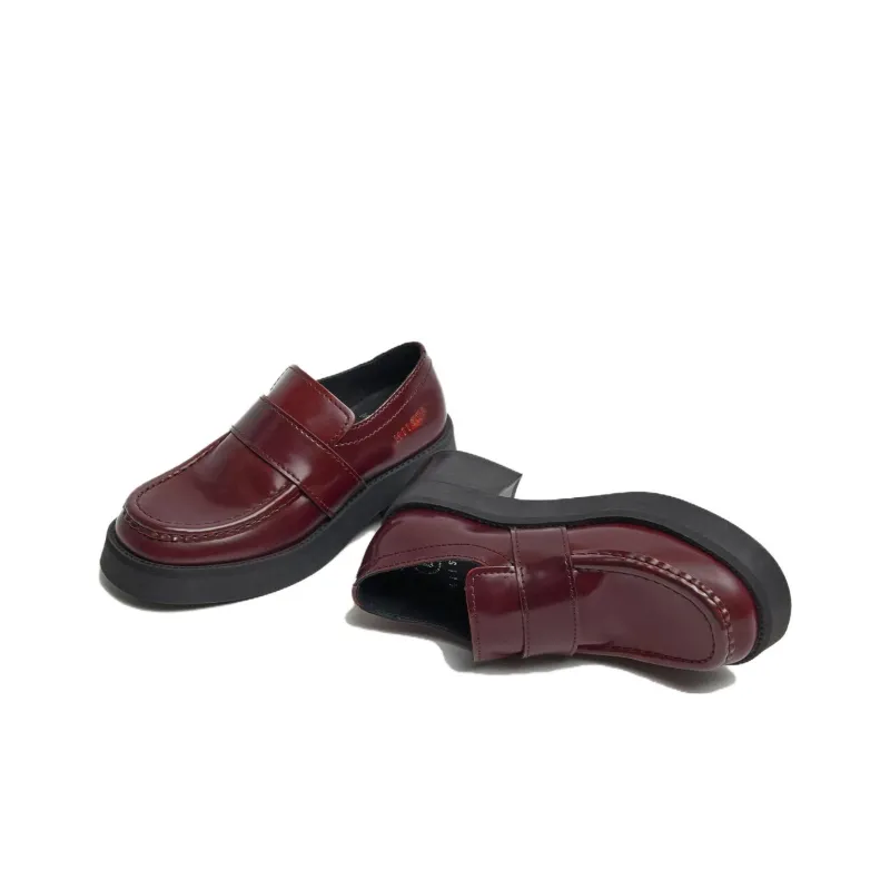 MIISTA Loafers Women's Low-Top Red-1