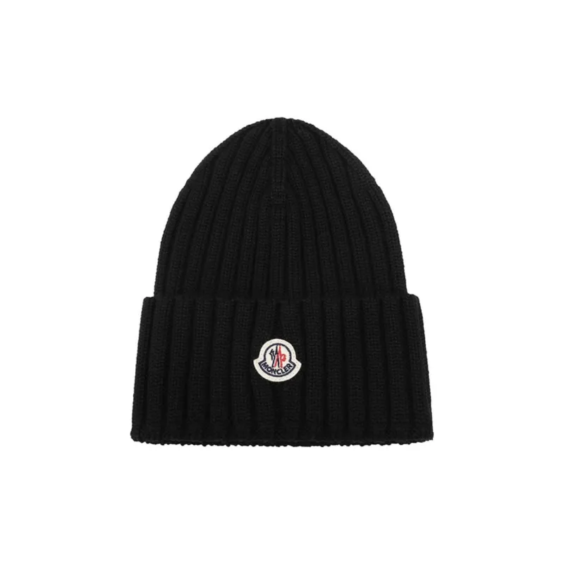 Moncler Logo Patch Knitted Beanie-3