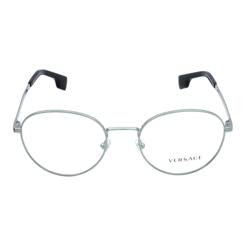 VERSACE Metal Irregular Shape Eyeglass Frames Men's Silver-0