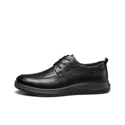 Strongman 3515 Men's Spring And Fall Business Commute Leather Shoes Men's Unlined Shoes For Youth
