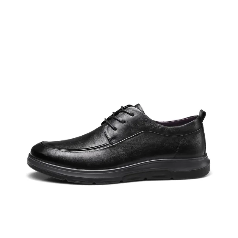 Strongman 3515 Men's Spring And Fall Business Commute Leather Shoes Men's Unlined Shoes For Youth-0