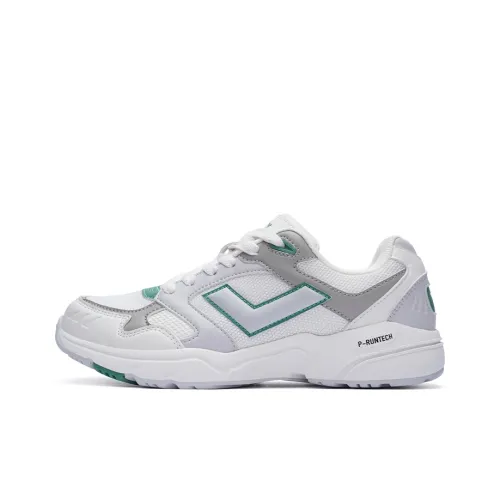 PONY MJ 72 Cushioned Slip Resistant Low Top Running Shoes Unisex White Gray