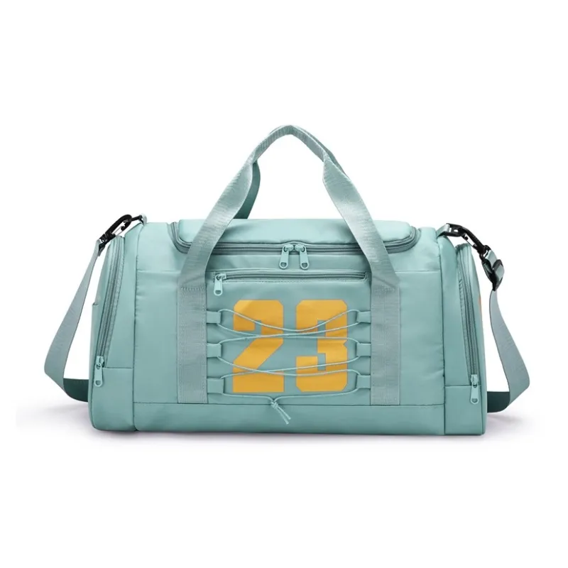 KAKAXI Nylon Shoulder Bag Crossbody Bag Gym Bag Medium Size Unisex Green/Dark Purple/Gray/Blue/Pink/Purple/Black-0