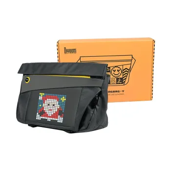 Divoom Polyester Shoulder Bag Crossbody Bag Regular Unisex Black