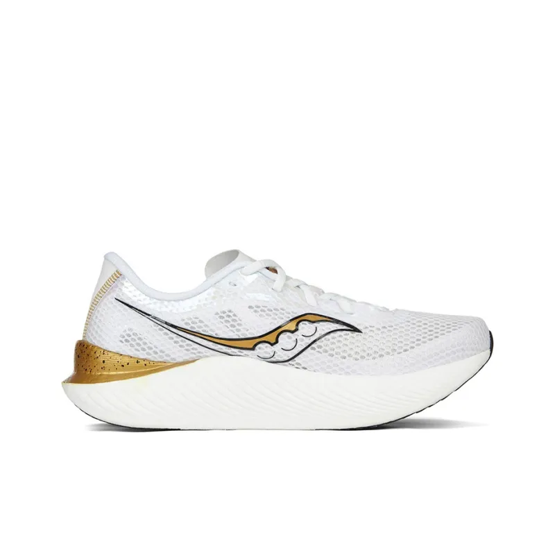 Saucony Endorphin Pro 3 Low Top Running Shoes Men's White Gold-4