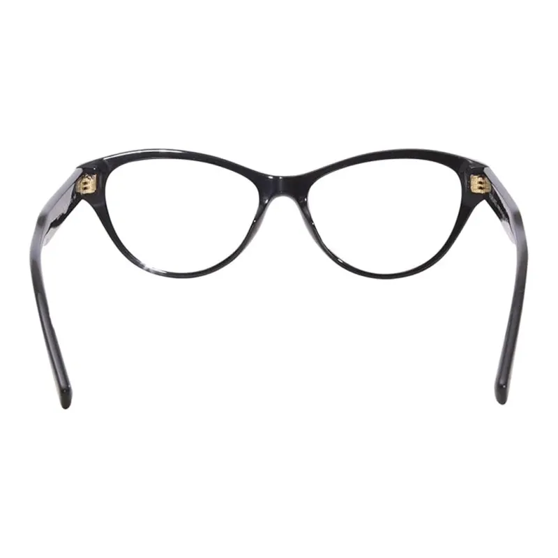 VERSACE Plastic Butterfly Eyeglass Frames Women's Black-3