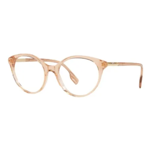 Burberry Plastic Metal Irregular Shape Sunglasses Women's Brown