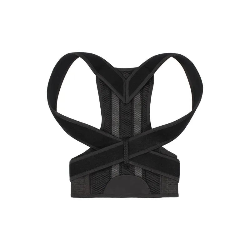 UMA Back Support Braces Everyday Outdoor And Home Use Protective Compression Breathable Regular All Black Unisex-0