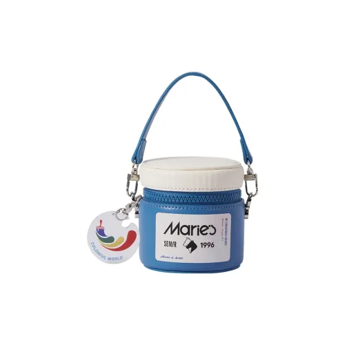 SEM/R Marley Synthetic Leather Crossbody Bag Jar Bag Small Size Women's Turquoise Green/Orange Red/China Blue