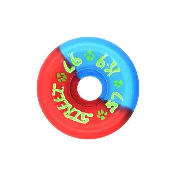 DOGTOWN Skateboard Wheels Land Surfboards 57mm X 97a-Red/Bright Blue 50/50