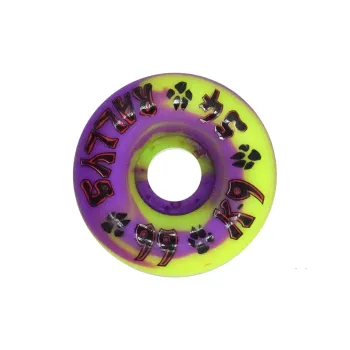 DOGTOWN Skateboard Wheels Land Surfboards 54mm X 99a-Purple/Yellow Swirl