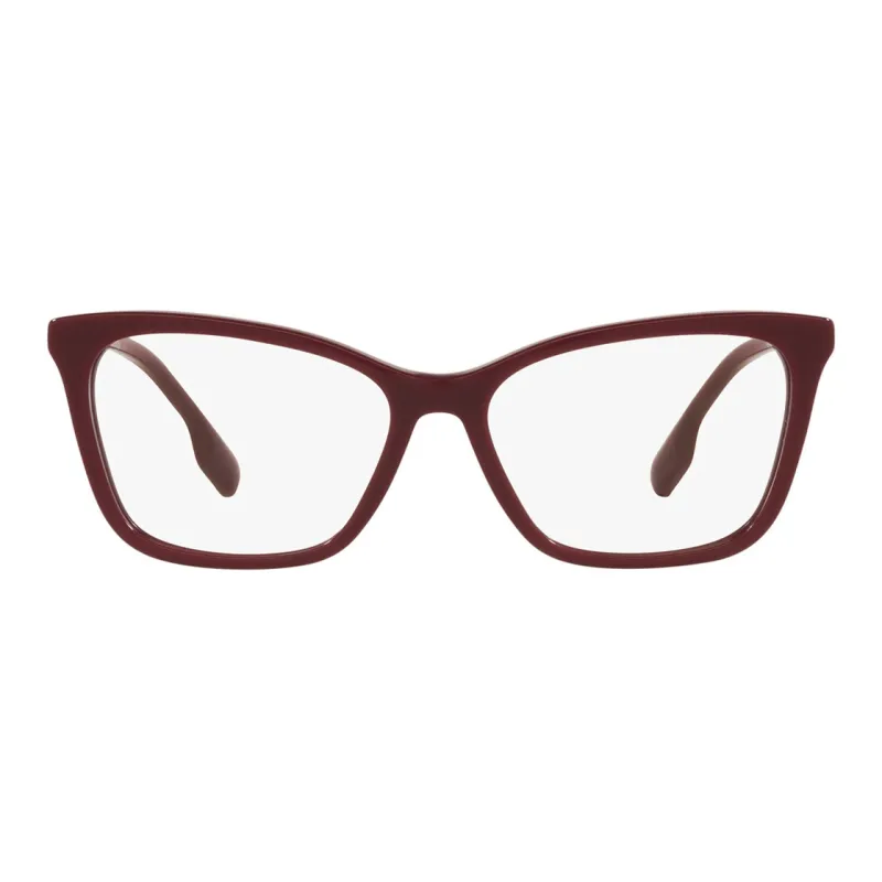 Burberry Plastic Metal Butterfly Eyeglass Frames Women's Red-1