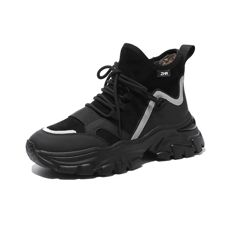 ZHR High-Top Chunky Sneakers 5cm Women's Black-8
